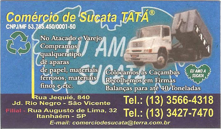 Comércio de Sucata Tatá Ltda.